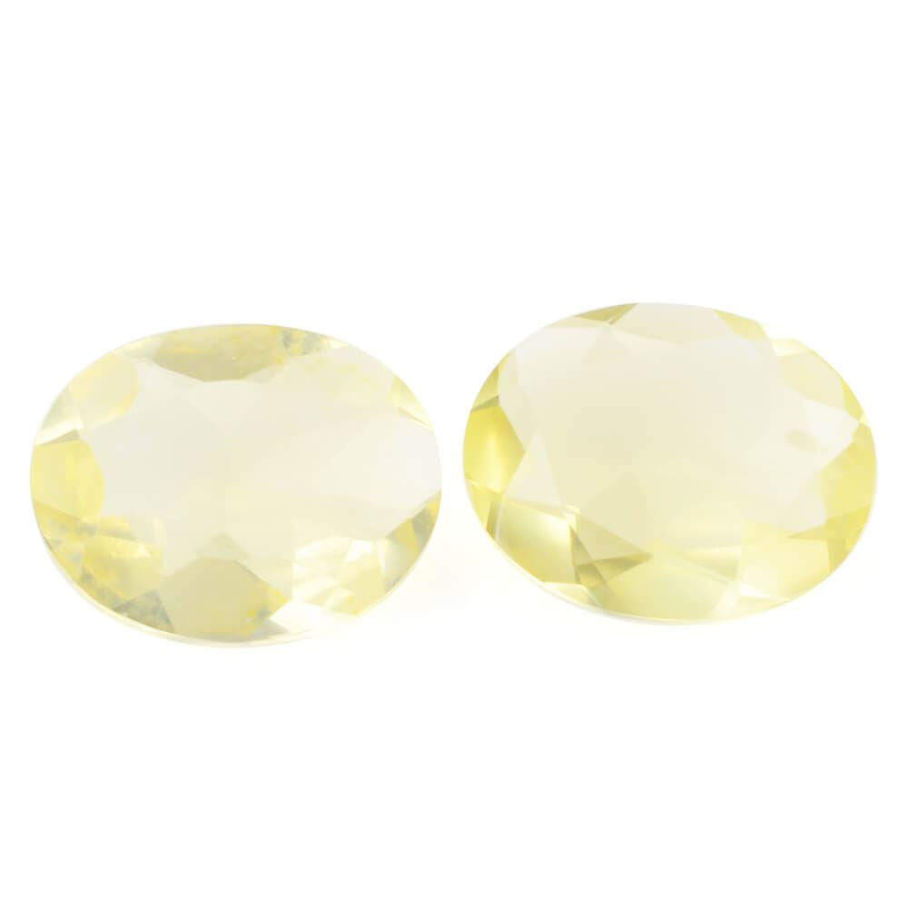 YELLOW OPAL CUT OVAL 10X8MM 1.45 Cts.