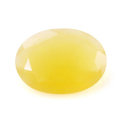 YELLOW OPAL CUT OVAL 16X12MM 4.15 Cts.