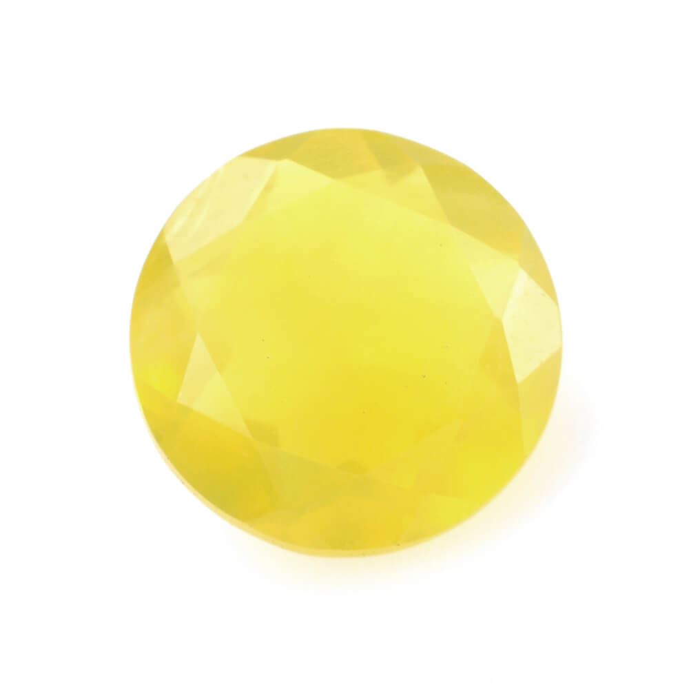 YELLOW OPAL CUT ROUND 11.50MM 3.55 Cts.