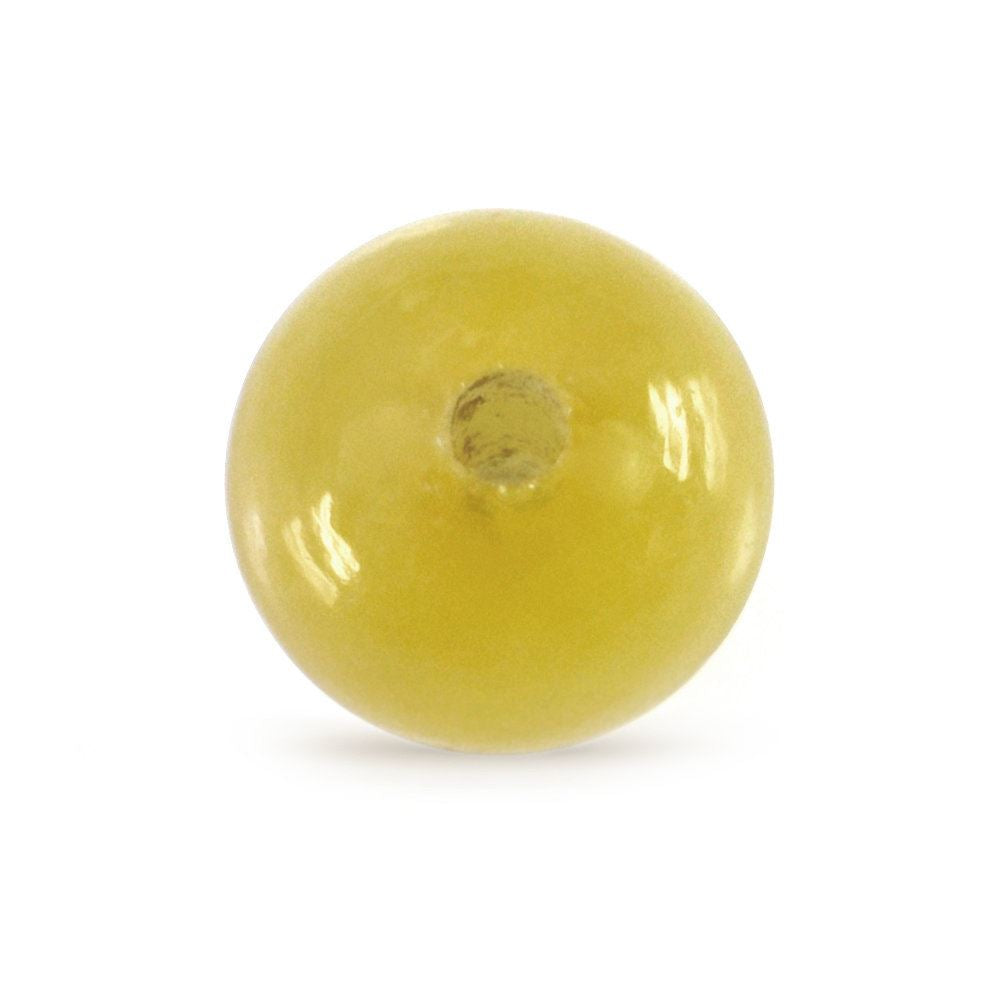 YELLOW OPAL PLAIN BALLS (FULL DRILL 1.50MM) 8MM 2.62 Cts.