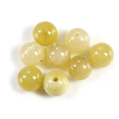 YELLOW OPAL PLAIN BALLS (FULL DRILL 1.50MM) 8MM 2.62 Cts.