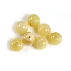 YELLOW OPAL PLAIN BALLS (FULL DRILL 1.50MM) 10MM 5.23 Cts.