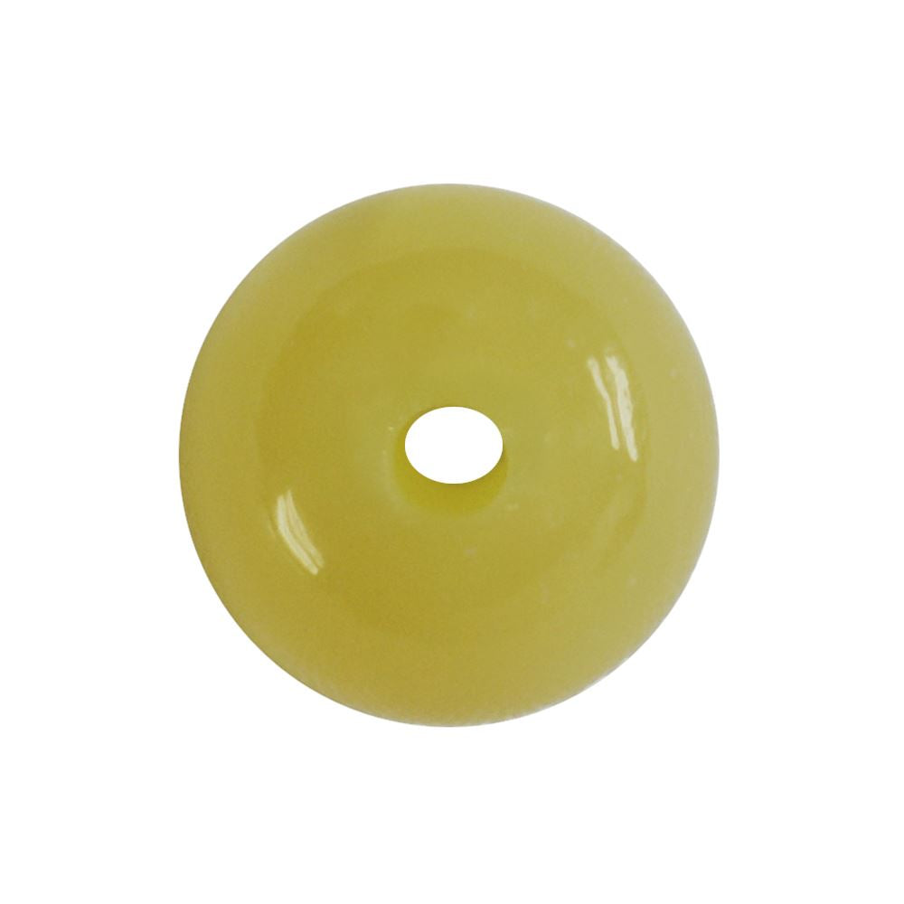 YELLOW OPAL PLAIN ROUND BALLS (FULL DRILL 1.50MM) 8MM 2.58 Cts.