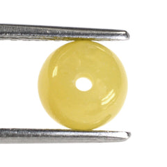 YELLOW OPAL PLAIN ROUND BALLS (FULL DRILL 1.50MM) 8MM 2.58 Cts.