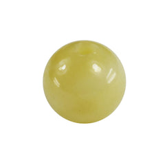 YELLOW OPAL PLAIN ROUND BALLS (FULL DRILL 1.50MM) (OPAQUE) 8MM 2.56 Cts.